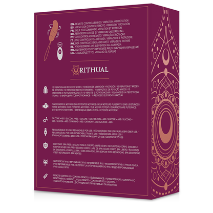 RITHUAL- ESHA EGG TÉLÉCOMMANDE DE ROTATION + SYSTÈME DE VIBRATION